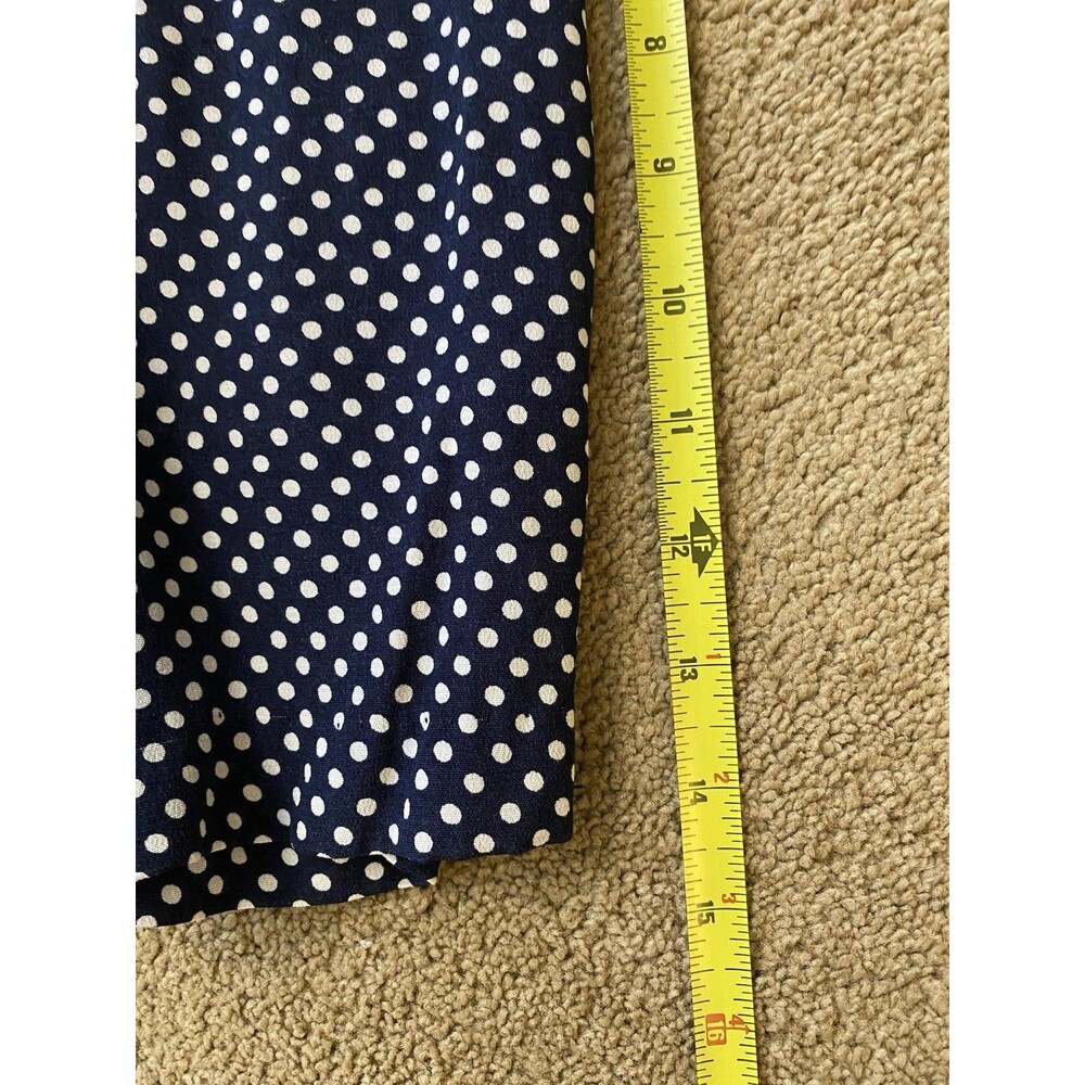Vintage Lee David 80’s Skirt Suit Set Navy White Polka Dot Grandmacore Size 20W - Picture 8 of 16